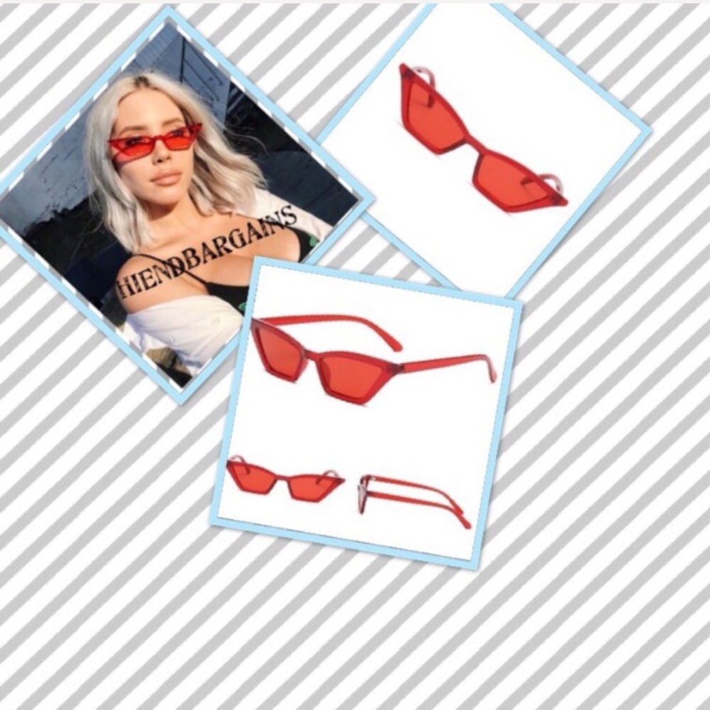 💋LAST PAIR Hot trendy slim tiny cat eye sunnies💕